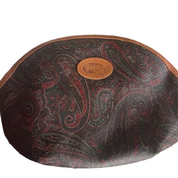Paisley Handbags - Vintage 1980’s Paisley vinyl makeup bag.